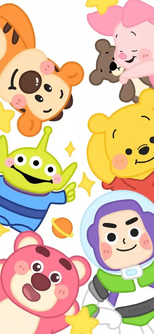96萌萌哒满屏叠叠乐卡通壁纸9799