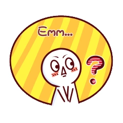 搞笑小人疑惑emmm尴尬动态表情包