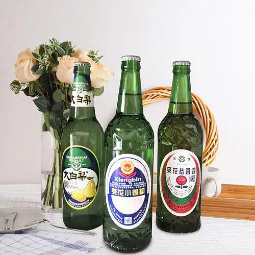 爽花小香槟 爽花鹤岗小香槟24瓶汽水童年回忆怀旧经典80后老式果味