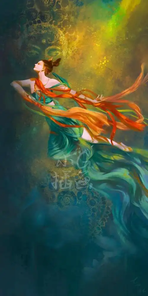 《敦煌飞天》附过程原创作品-触站