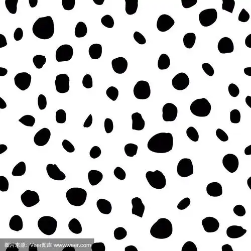 单色黑白手绘圆点,圆,圆图案.