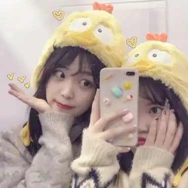 两人闺蜜头像可爱真人清纯女生个性图片大全