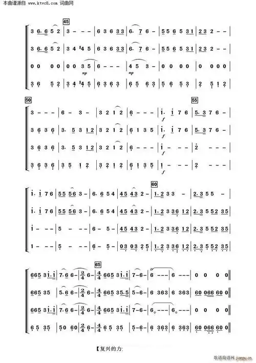 复兴的力量 器乐合奏(总谱)3