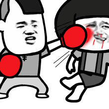斗图蘑菇头金馆长打架gif动图_动态图_表情包下载_soogif