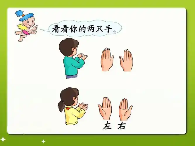 2015新人教版一年级数学上《左右》课件