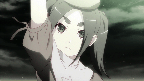 卡通gif美少女gif眼神坚定gif