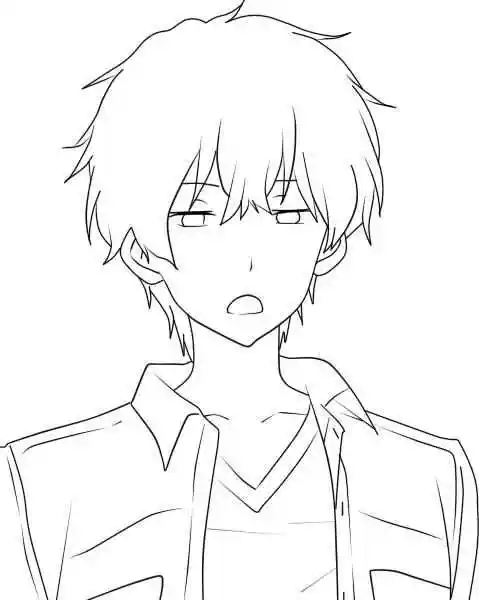 手绘插画线稿手稿黑白素材