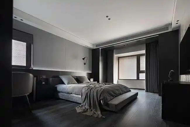 黄石装修三室两厅灰色极简现代风格格调高雅有品位