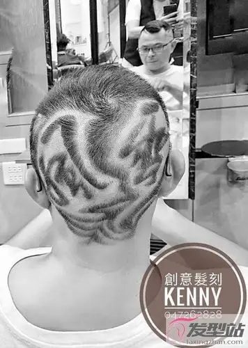 男士头发刻痕图案大全简单绅士性格刻与众不同颠覆你想像4