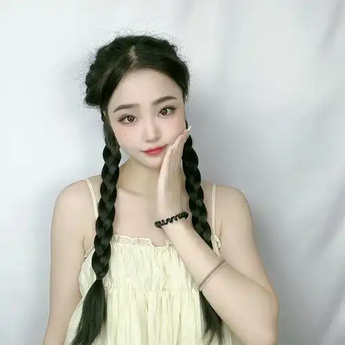工厂直销泡泡辫假发马尾麻花辫子假发女双马尾长辫网红灯笼辫马尾