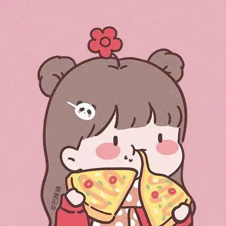 今日头像|吃货女孩可爱闺蜜组头.