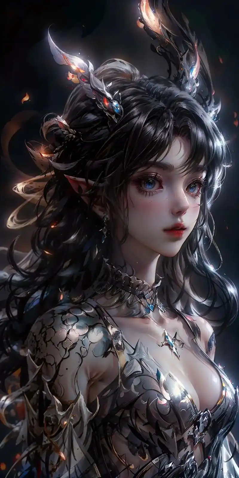 唯美精灵少女.#ai绘画 #美图分享 #动漫美图 #二次元原 - 抖音