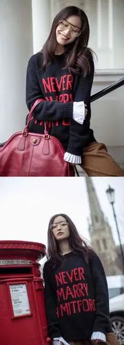 倪妮×gucci 堪称教科书式的街拍 温柔却不做作 真的太喜欢了