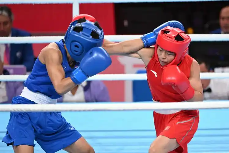 亚运会拳击首金产生中国选手吴愉夺冠