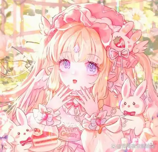 粉色系头像,前面那两个是闺蜜哟.