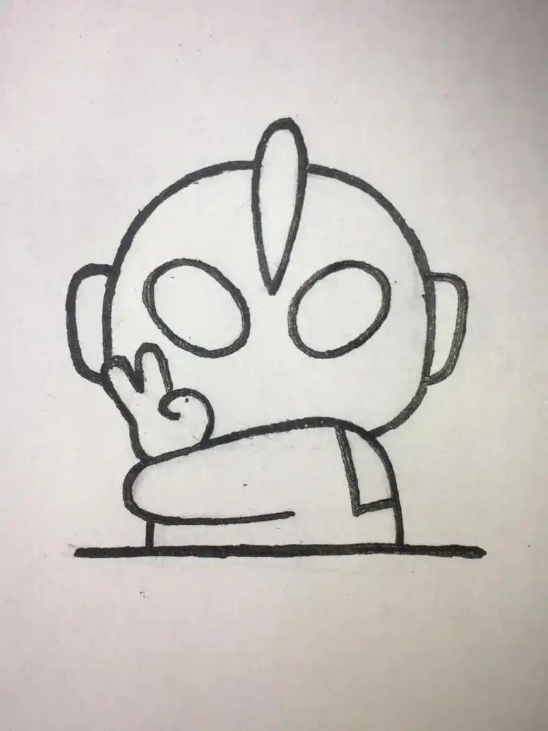 手残党学简笔画附教程99相信光的小超人 手残党每天学简笔画附教程