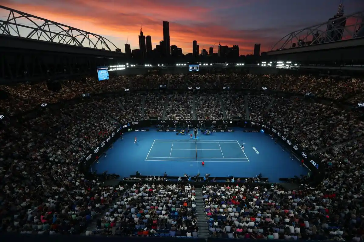 网球——澳网:焦科维奇对阵纳达尔(5)