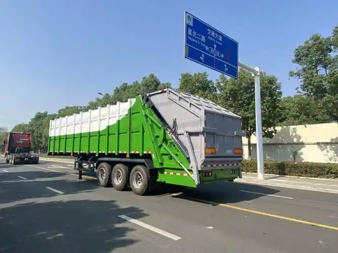 45立方压缩式垃圾半挂车24吨25吨长途运输大型垃圾车