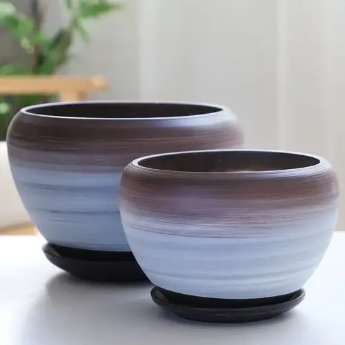 花盆陶瓷特大号带托盘特价清仓大号创意个性绿萝多肉植物花盆批发