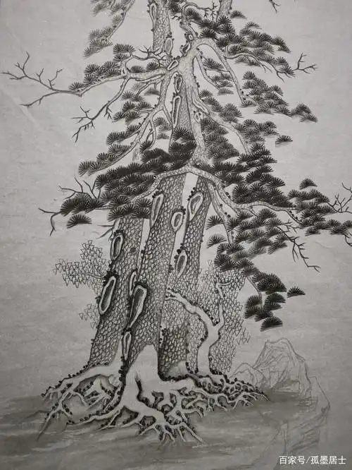 《松涛》工笔画原创艺术作品一个用生命画画的人分享松树的画法