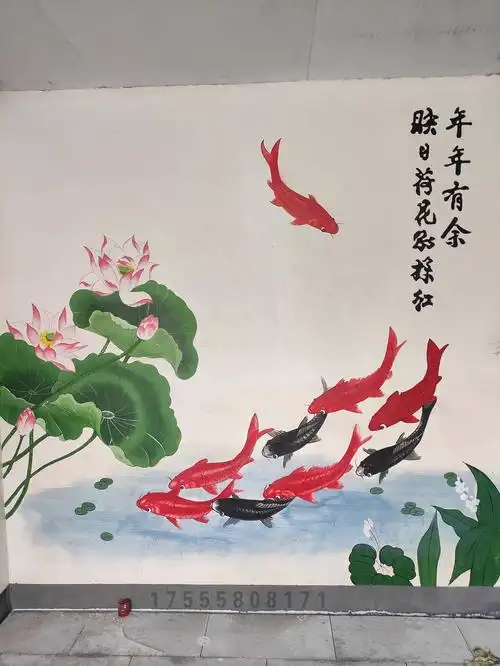 亳州小院墙绘彩绘绘画