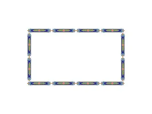 藏式花纹长方形花纹图案藏式边框png素材