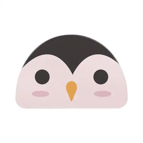 防滑半圆形卡通动物头像硅藻泥速吸水脚垫浴室地垫