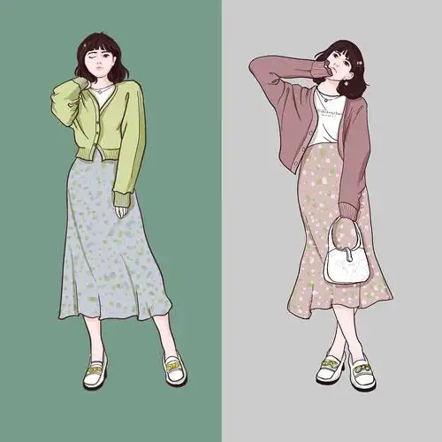 人物全身插画|插画|艺术插画|一只在在 - 原创作品 - 站酷 (zcool)