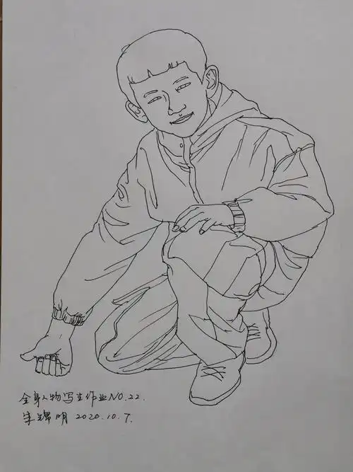 人物线描写生作品