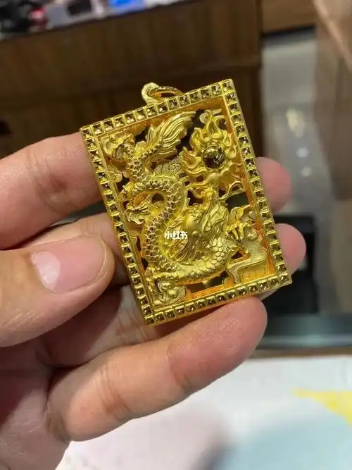 黄金9999精品龙牌吊坠出货实拍41克多