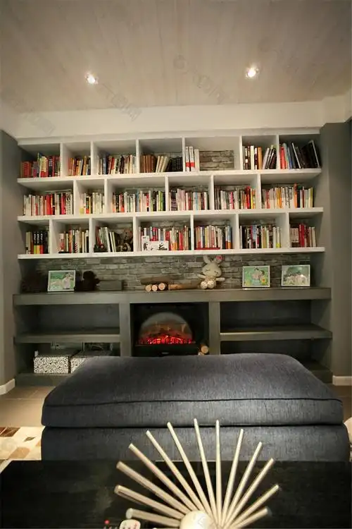 现代豪华书房效果图装饰装修素材免费下载(图片编号:9123667)-六图网