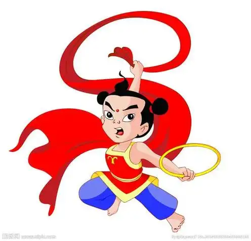 哪吒简笔画图片彩色 哪吒简笔画图片彩色三头六臂