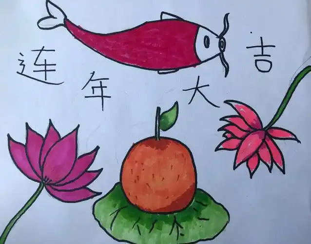 六(6)班 《吉祥图案》作品欣赏