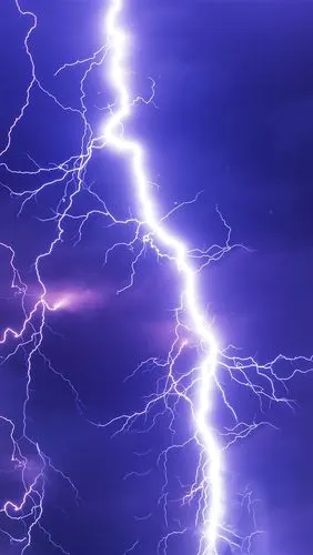 闪电,眩光,天空,夜晚 iphone 壁纸