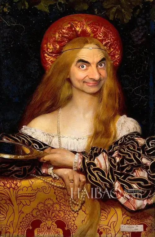 "憨豆先生"搞笑客串名画人物!rodney pike的创意插画