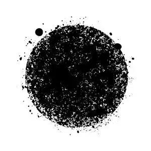 黑色水墨墨点笔刷素材