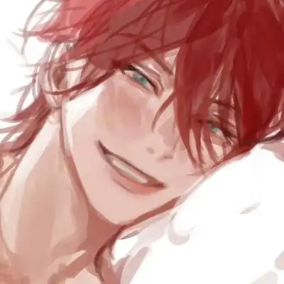 红色头发动漫男生帅气超酷头像图片