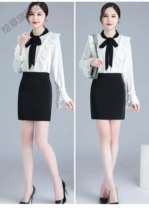 新款正装裙职业半身裙女包臀春夏季天短裙修身显瘦一步裙西装气质黑色