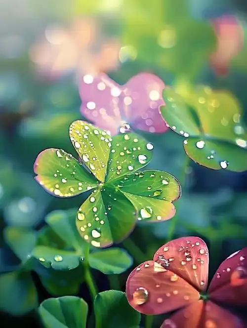 愿四叶草带给你幸运和希望,让你实现自己的愿望.