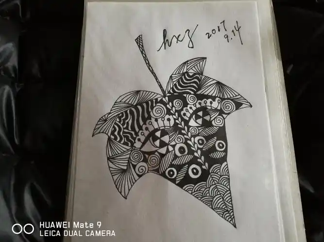 禅绕画之树叶系列