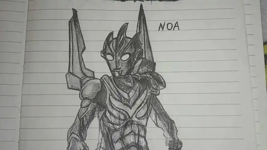 画了个诺亚奥特曼noa