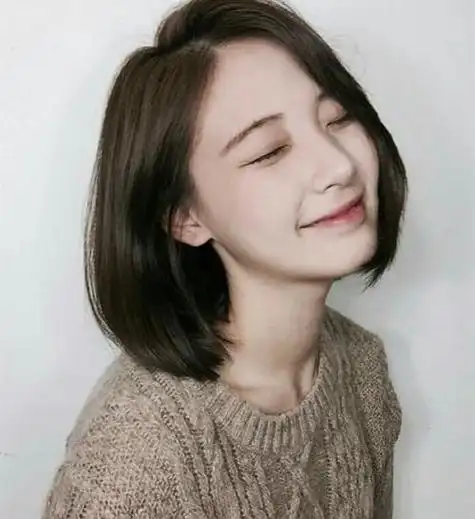 真人女生头像短发圆脸 女生头像图片大全 -【爱个性】