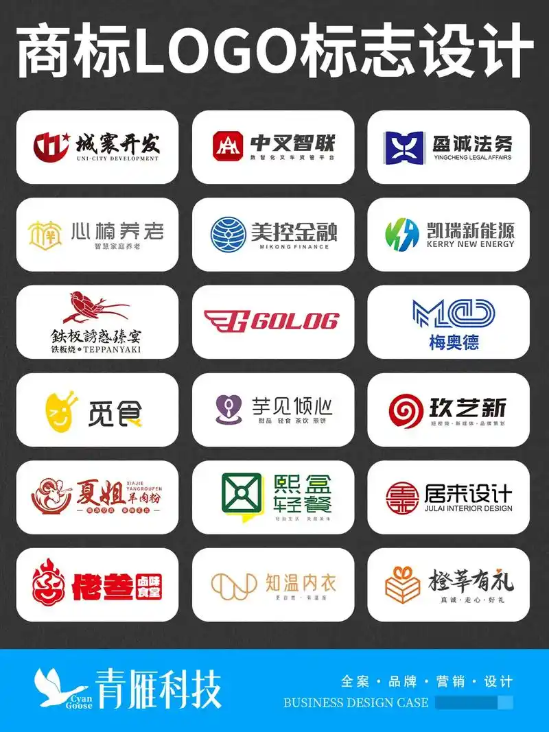 西安曲江商标全案设计高速服务区.知识产权品牌logo标志设计 - 抖音