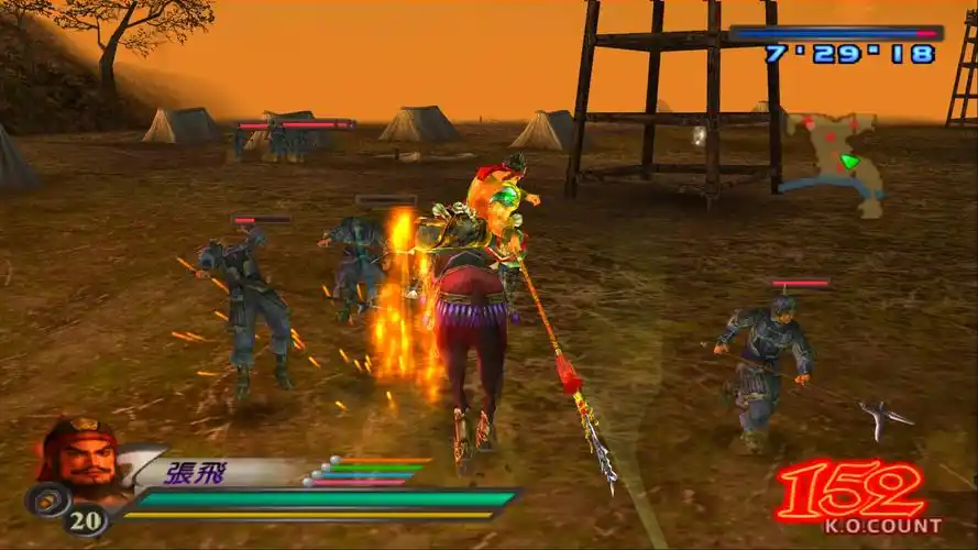 真三国无双3猛将传张飞传长坂桥防卫战