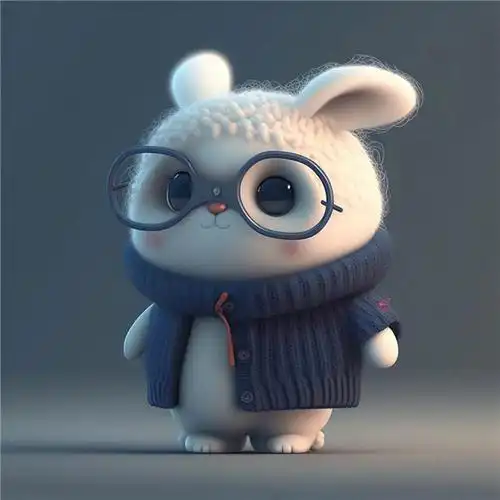 软萌可爱戴眼镜的兔子头像图片大全_动物头像_头像屋