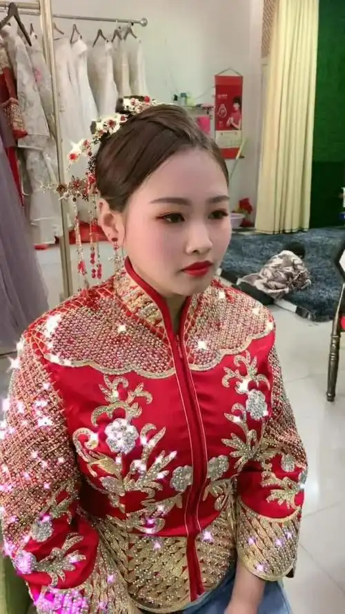 新娘子如此的漂亮,真的让人太羡慕了哦!