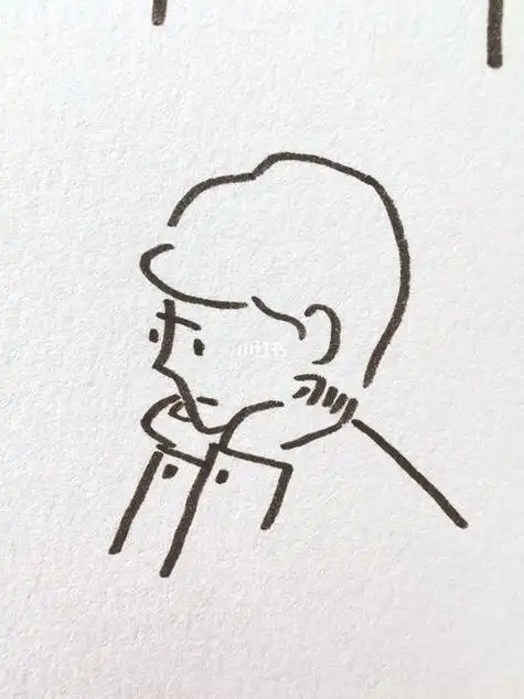 ins风小男孩简笔画