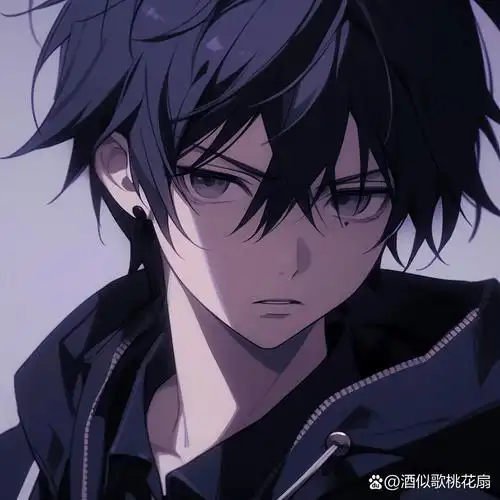 孤独感拉满丨微丧高冷动漫男头