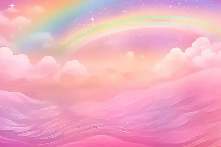 天空梦幻渐变粉色背景图