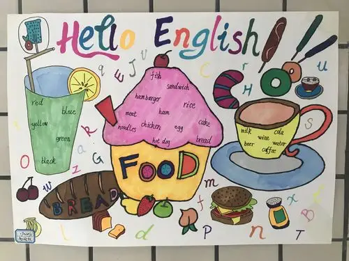 让色彩丰富生活--砂子塘新世界小学英语学科节英语海报绘制活动.